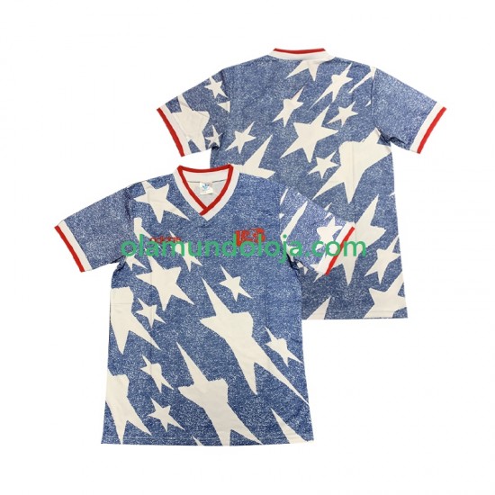 Camisola Estados Unidos Retro Homem Equipamento Segundo 1994 Manga Curta